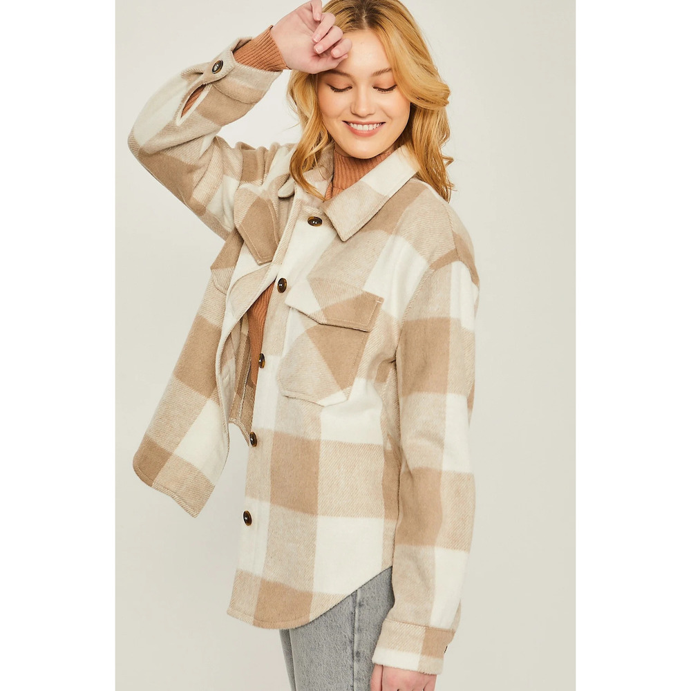 Woven Yarn Dye Bust Pocket Jacket - Picture 3 of 9
